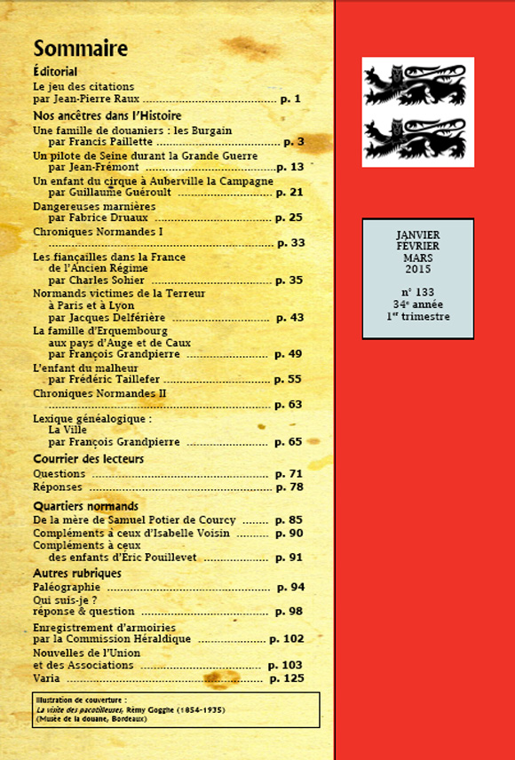 sommaire de la revue