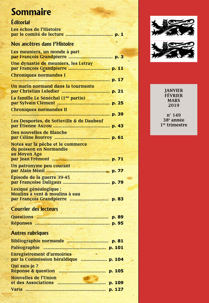 sommaire de la revue